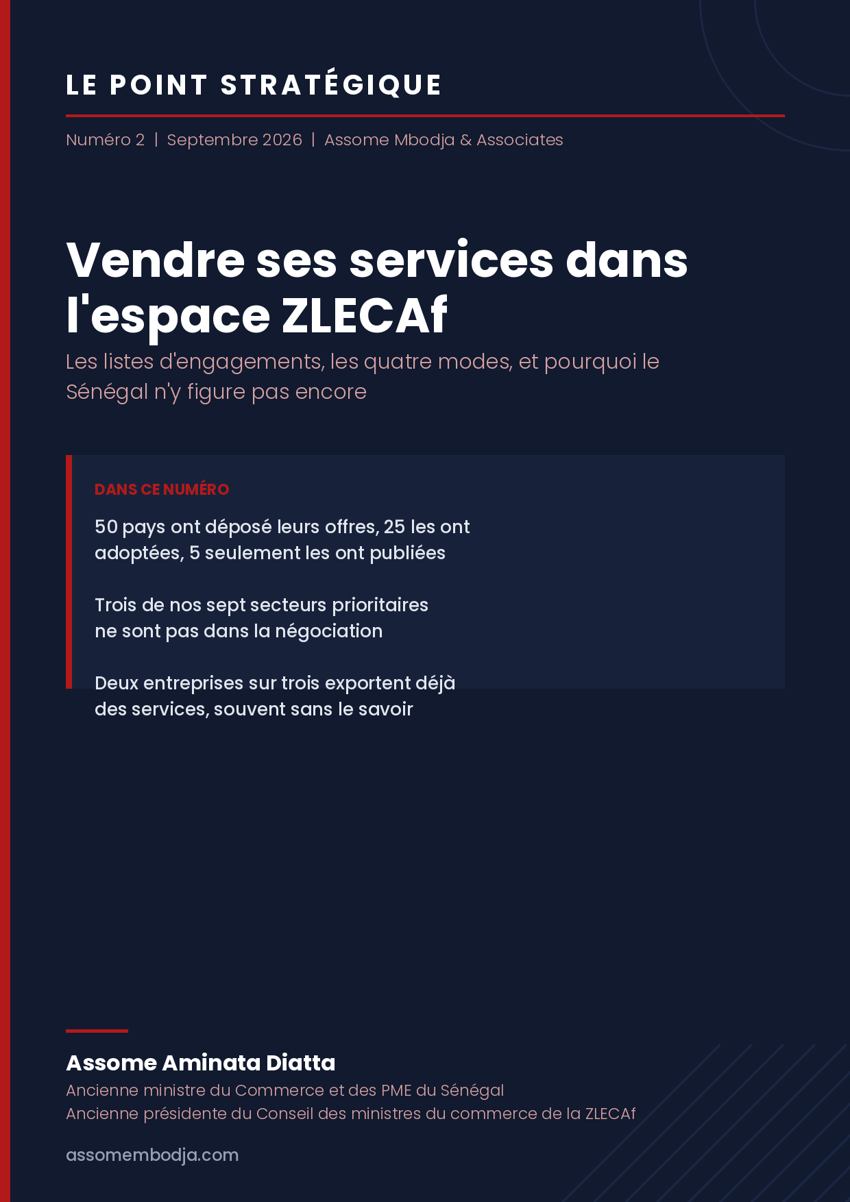 Couverture du Point Stratégique numéro 2