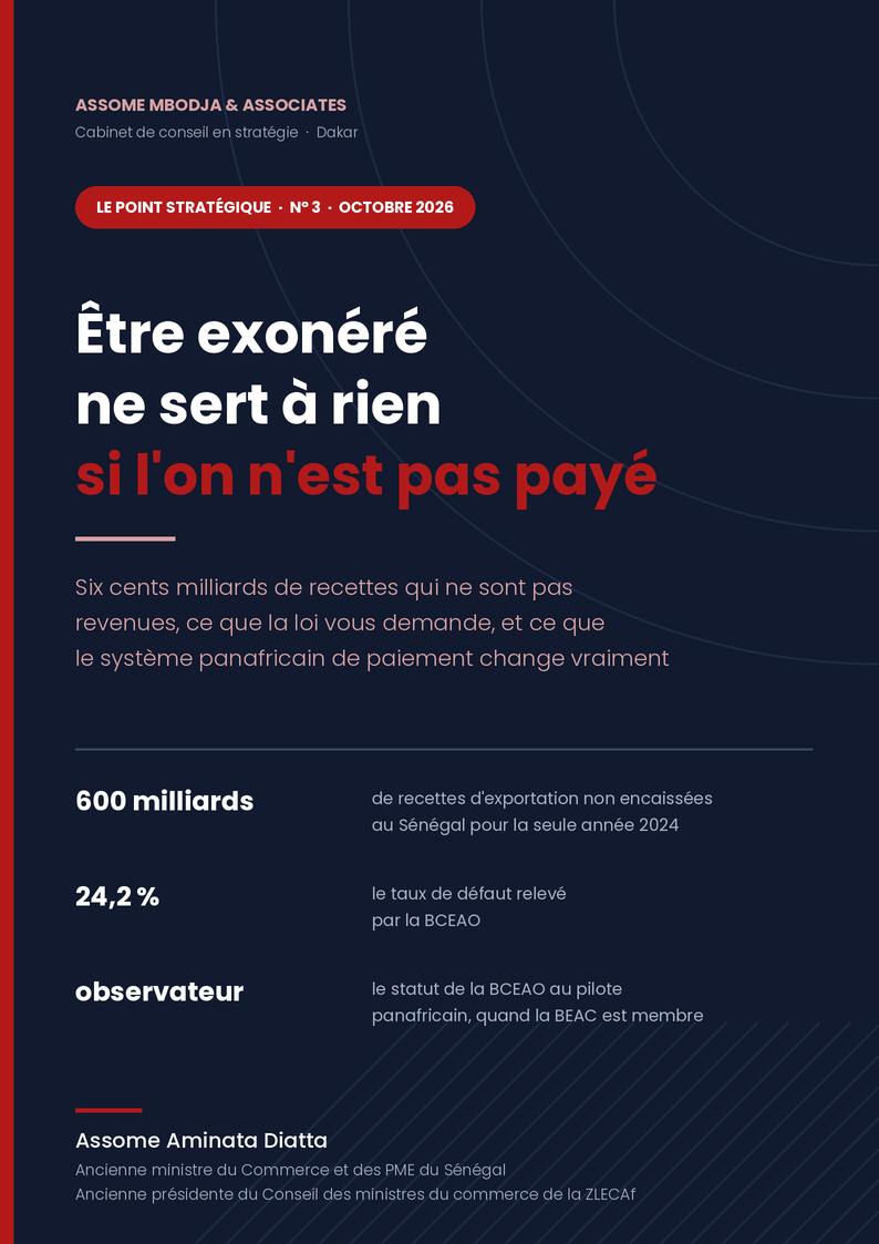 Couverture du Point Stratégique numéro 3
